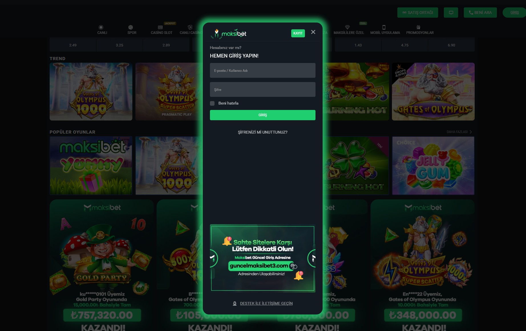 maksibet güncel giriş